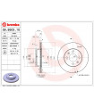 Disque de frein BREMBO 09.9503.10 HYUNDAI KIA i10 Picanto I10 Stufenheck