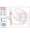 Disque de frein BREMBO 09.D085.11 HYUNDAI i30