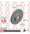 Disque de frein ZIMMERMANN 100.1219.52 AUDI Coupe 80 80 Avant Cabriolet