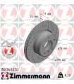 Disque de frein ZIMMERMANN 150.3402.52 BMW 5er 5er Touring