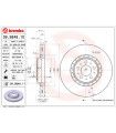 Disque de frein BREMBO 09.9848.11 VOLVO XC90 I