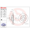 Disque de frein BREMBO 09.9753.10 HYUNDAI Atos Atos Prime