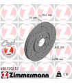 Disque de frein ZIMMERMANN 600.3202.52 VW Passat Golf III Golf III Variant Passat Variant