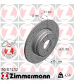 Disque de frein ZIMMERMANN 150.1272.52 BMW 7er 8er