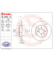 Disque de frein BREMBO 08.9465.10 RENAULT Kangoo