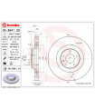 Disque de frein BREMBO 09.8841.31 AUDI A6 A6 Avant A6 Allroad