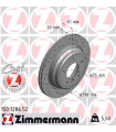 Disque de frein ZIMMERMANN 150.1286.52 BMW ALPINA 5er 5er Touring B10