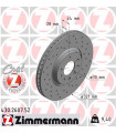 Disque de frein ZIMMERMANN 430.2607.52 OPEL Zafira B Astra H Astra H CC