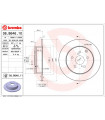 Disque de frein BREMBO 08.B646.11 TOYOTA Verso