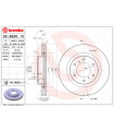 Disque de frein BREMBO 09.B636.11 MITSUBISHI Pajero IV