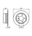 Disque de frein BOSCH 0 986 478 439 BMW Z3 Roadster Z3 Coupe