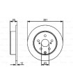 Disque de frein BOSCH 0 986 479 419 TOYOTA RAV 4 IV RAV 4 III