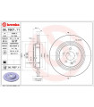 Disque de frein BREMBO 08.7607.11 MERCEDES-BENZ M-Klasse