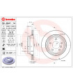 Disque de frein BREMBO 09.6841.11 BMW 5er 5er Touring