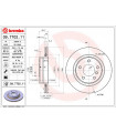 Disque de frein BREMBO 09.7702.11 BMW 3er Coupe 3er Touring 3er Cabriolet 3er 3er Compact