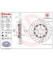 Disque de frein BREMBO 09.B781.13 OPEL Astra J GTC