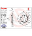 Disque de frein BREMBO 09.9764.23 MERCEDES-BENZ C-Klasse T-Model C-Klasse E-Klasse E-Klasse T-Model CLK C-Klasse Cou