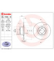 Disque de frein BREMBO 08.1432.10 BMW 2er 2er Touring 2er Cabriolet