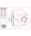 Disque de frein BREMBO 09.3357.10 RENAULT Trafic Bus 20 30 Trafic Pritsche/Fahrgestell Arena Combi