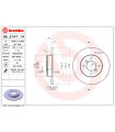 Disque de frein BREMBO 08.3147.14 RENAULT Rapid Kasten Super 5 Twingo I