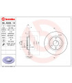 Disque de frein BREMBO 08.4929.14 CITROEN PEUGEOT Saxo AX 106 I 106 II