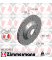 Disque de frein ZIMMERMANN 100.3329.52 AUDI TT TT Roadster