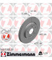 Disque de frein ZIMMERMANN 540.5305.20