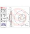 Disque de frein BREMBO 09.9921.11 BMW X6 X5