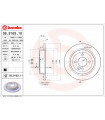 Disque de frein BREMBO 08.9163.11 BMW MINI Mini Mini Cabriolet