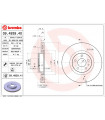 Disque de frein BREMBO 09.4939.41 FIAT 500L