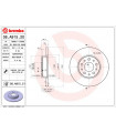 Disque de frein BREMBO 08.A915.21 FIAT 500L Tipo Tipo Stufenheck Tipo Schragheck Tipo Kombi