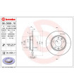 Disque de frein BREMBO 08.C659.11 PEUGEOT 308 SW II 308 II