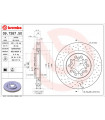 Disque de frein BREMBO 09.7267.50 FERRARI 360 360 Spider