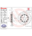 Disque de frein BREMBO 09.A804.33 OPEL SAAB Insignia A Insignia A Stufenheck Insignia A Caravan 9-5