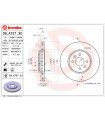 Disque de frein BREMBO 09.A727.31 DACIA RENAULT Dokker Lodgy Captur Clio IV Duster Logan MCV II Logan MCV