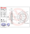 Disque de frein BREMBO 09.B647.1X MITSUBISHI Lancer VIII Sportback Lancer VIII