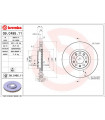 Disque de frein BREMBO 09.C495.11 ALFA ROMEO Giulia