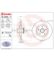 Disque de frein BREMBO 08.B395.17 RENAULT Kangoo Be Bop Kangoo/Grand Kangoo