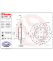 Disque de frein BREMBO 09.7701.1X BMW 3er Coupe 3er Touring 3er Cabriolet Z3 Roadster Z3 Coupe 3er 3er Compact Z4 