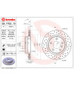 Disque de frein BREMBO 09.7702.1X BMW 3er Coupe 3er Touring 3er Cabriolet 3er 3er Compact