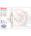 Disque de frein BREMBO 09.7812.2X SUBARU WRX Stufenheck Impreza Stufenheck Impreza Station Wagon Impreza Schragheck