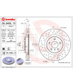 Disque de frein BREMBO 09.8485.1X NISSAN 350 Z 350 Z Roadster