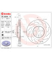 Disque de frein BREMBO 09.B039.1X AUDI Q5 A5 A4 A4 Avant A5 Cabriolet A5 Sportback