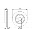 Disque de frein BOSCH 0 986 479 R58 TOYOTA Camry Stufenheck