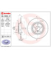 Disque de frein BREMBO 08.C208.21 JAGUAR XE XF