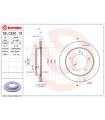 Disque de frein BREMBO 09.C220.10 SUZUKI SANTANA Jimny