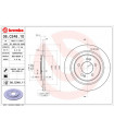 Disque de frein BREMBO 08.C248.11 HYUNDAI i40 CW i40