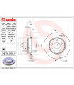 Disque de frein BREMBO 09.C003.11 JEEP Wrangler III