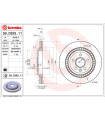 Disque de frein BREMBO 09.D393.11 VOLVO V70 III S60 II V60