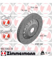 Disque de frein ZIMMERMANN 100.3383.70 AUDI A3 Sportback A3 Limousine